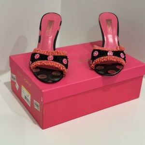 Betsey Johnson Polka Dot Heels - size 7